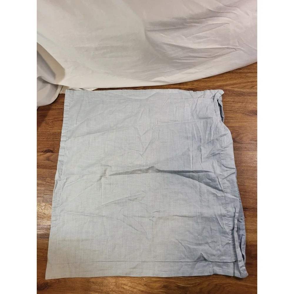 Pottery Barn Lyocell Blend Blue European Sham